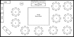 30x6020table20layout 1688664289 1 Tent 30'x60' Hex Navitrac White