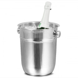 Champagne Bucket, Stainless Stand, Silver Tabletop