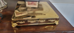 Cake Stand, 18 Square Gold