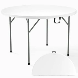 Table, 48 Round White plastic