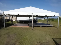 Tent 30'X30' SQ.END NAVITRAC WHITE