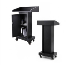 Podium, metal with storage